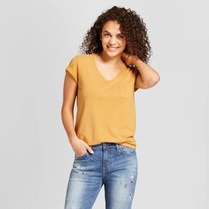 V-Neck Relaxed Fit Short Sleeve T-Shirt